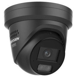Hikvision 4MPix IP Turret Hybrid ColorVu AcuSense kamera LED/IR 30m,WDR130dB,audio, alarm,IP67,blikač, černá