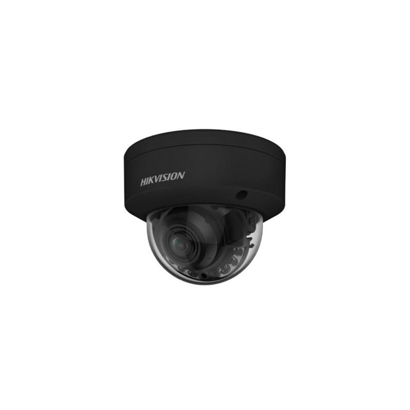 Hikvision 4MPix IP Dome Hybrid ColorVu AcuSense kamera LED/IR 40m, WDR 130dB, Audio, Alarm, IP67, IK10, čern