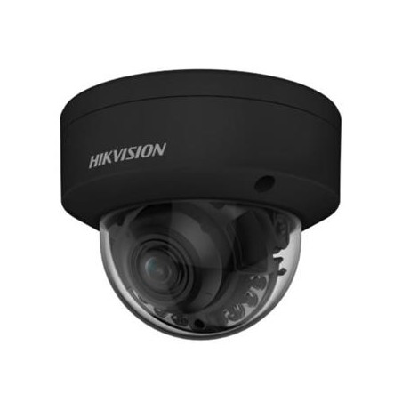 Hikvision 4MPix IP Dome Hybrid ColorVu AcuSense kamera LED/IR 40m, WDR 130dB, Audio, Alarm, IP67, IK10, čern