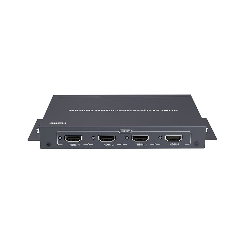 XtendLan HDMI multiviewer/kvadrátor, 4x vstup, 1x výstup, do 1080p, IR ovladač