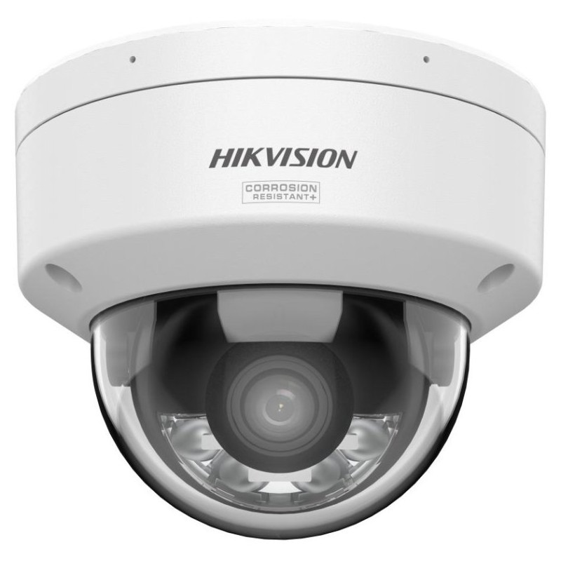 Hikvision 4MPix IP Dome Hybrid ColorVu AcuSense kamera LED/IR 30m,WDR 130dB,Audio,Alarm,IP67,IK10