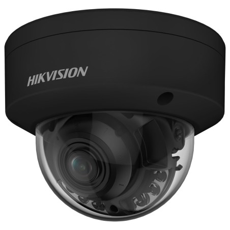 Hikvision 6MPix IP Dome Hybrid ColorVu AcuSense kamera LED/IR 40m, WDR 130dB, Audio, Alarm, IP67, IK10, čern
