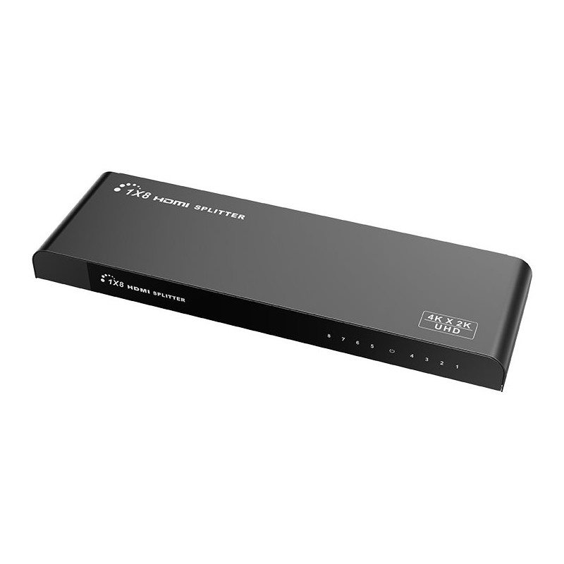 XtendLan HDMI distribucní rozbocovac, 1 vstup / 8 výstupy, 4k@60Hz