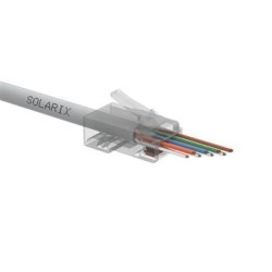 Solarix - Univerzální EASY konektor RJ45 CAT6 UTP 8p8c