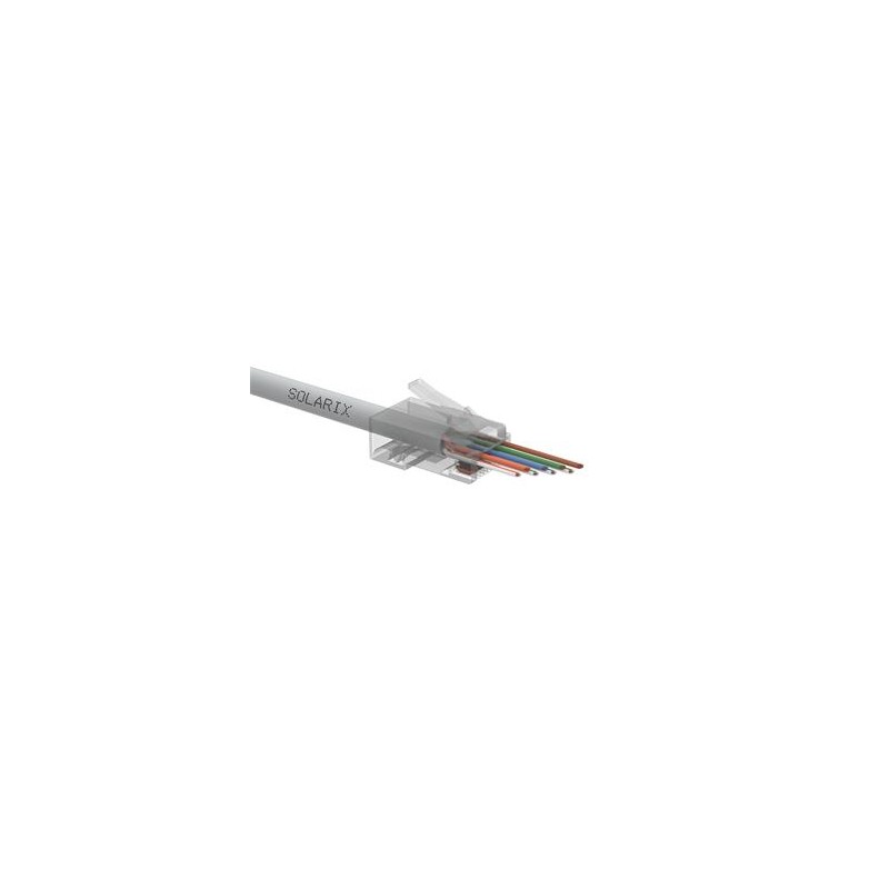 Solarix - Univerzální EASY konektor RJ45 CAT6 UTP 8p8c