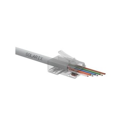 Solarix - Univerzální EASY konektor RJ45 CAT6 UTP 8p8c