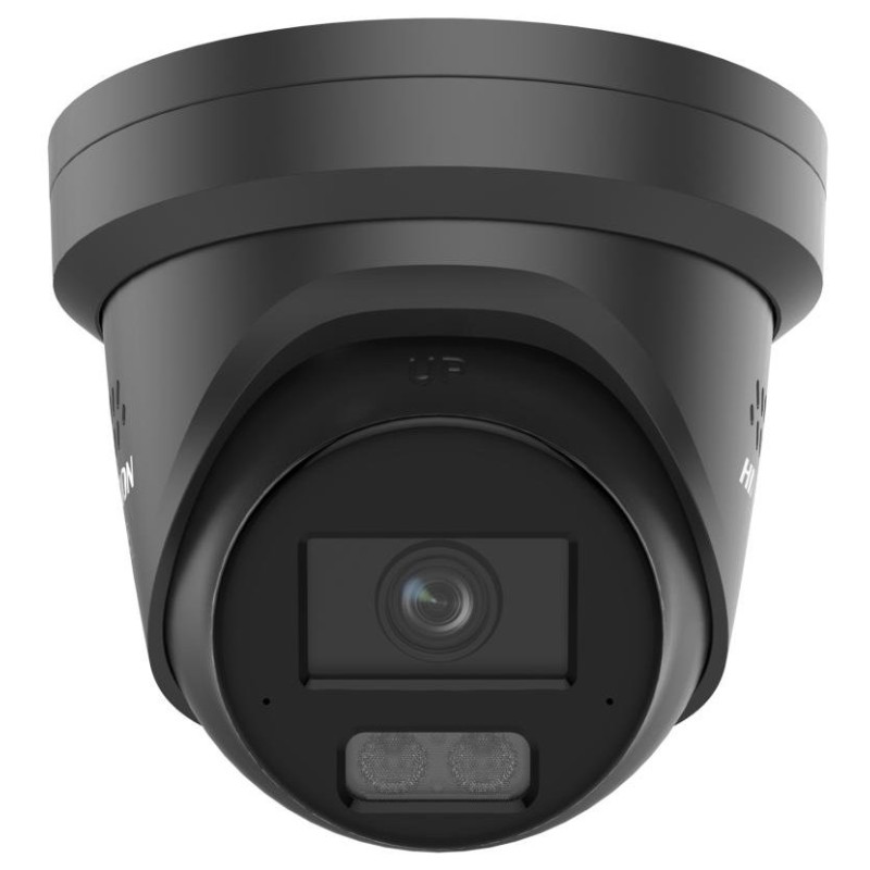 Hikvision 8MPix IP Turret Hybrid ColorVu AcuSense kamera LED/IR 30m,WDR130dB,audio,alarm,IP67,blikac, černá