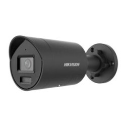 Hikvision 8MPix IP Bullet Hybrid ColorVu AcuSense kamera LED/IR 40m, WDR 130dB, blikač, mikrofon, IP67 čern