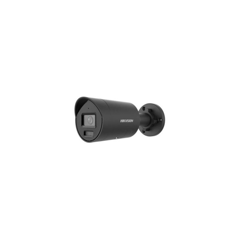 Hikvision 8MPix IP Bullet Hybrid ColorVu AcuSense kamera LED/IR 40m, WDR 130dB, blikač, mikrofon, IP67 čern
