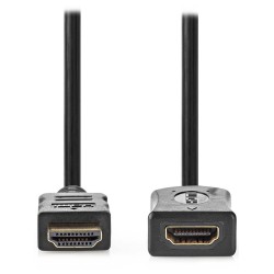 NEDIS prodlužovací High Speed HDMI 2.0 kabel s ethernetem/ 4K@60Hz/ zlacené konektory HDMI-HDMI/ černý/ bulk/ 5m