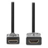 NEDIS prodlužovací High Speed HDMI 2.0 kabel s ethernetem/ 4K@60Hz/ zlacené konektory HDMI-HDMI/ černý/ bulk/ 5m