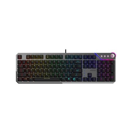 MSI herní klávesnice STRIKE 600 Silent/ drátová/ mechanická/ RGB podsvícení/ USB/ CZ+SK layout