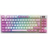 MSI herní klávesnice FORGE GK600 TKL Violet/ bezdrátová 2,4GHz+BT/ mechanická/ RGB/ USB-C/ display/ CZ+SK layout