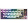 MSI herní klávesnice FORGE GK600 TKL Sky/ bezdrátová 2,4GHz+BT/ mechanická/ RGB/ USB-C/ display/ CZ+SK layout