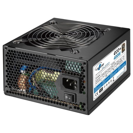 OPRAVENÉ - EUROCASE zdroj Eco+ 400W / 80+BRONZE / 12cm fan / PFC ATX 20/24pin / 5x SATA