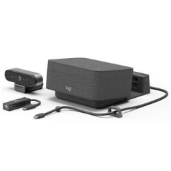 Logitech Logi Dock Focus Room Kit - Souprava pro video konference, černá