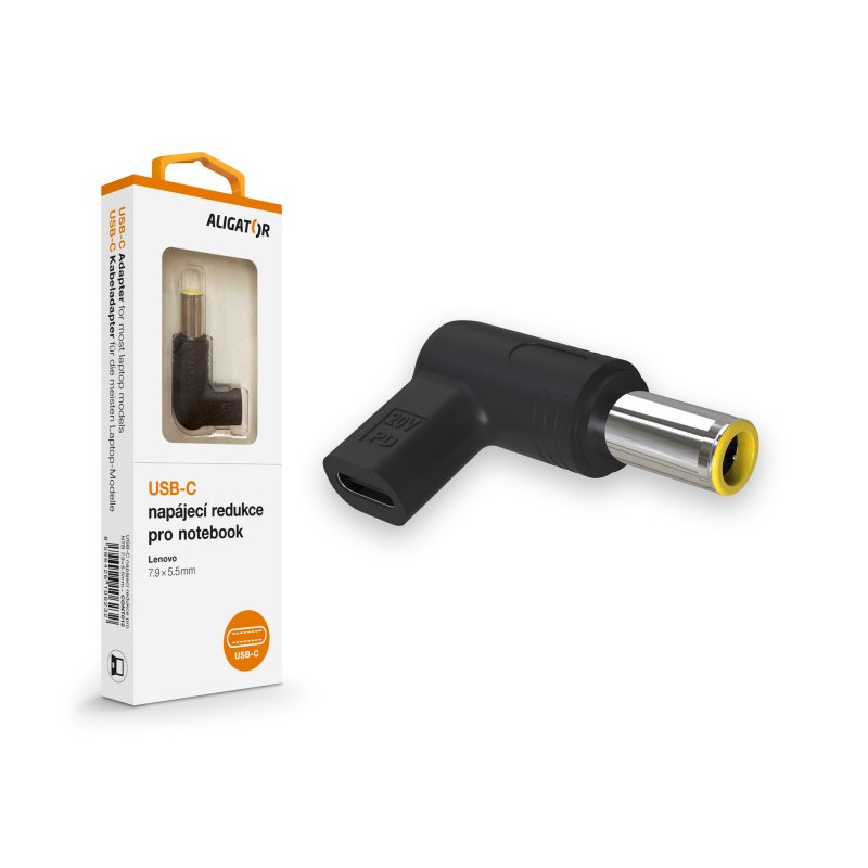 Aligator USB-C napájecí redukce 7,9 x 5,5 mm pro notebooky Lenovo