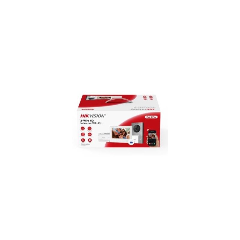 Hikvision Přednastavený kit videotelefonu, 2-drát HD, bytový monitor+dveřní stanice+zdroj