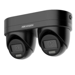 Hikvision 4MPix IP duální kamera s nastavitelnými ohnisky objektivu, IR/LED 30m, mikrofon, Blikač, černá
