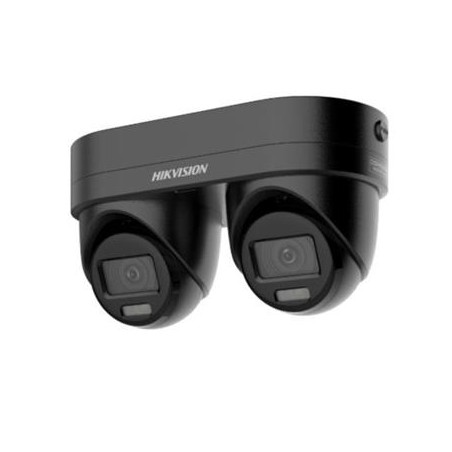 Hikvision 4MPix IP duální kamera s nastavitelnými ohnisky objektivu, IR/LED 30m, mikrofon, Blikač, černá