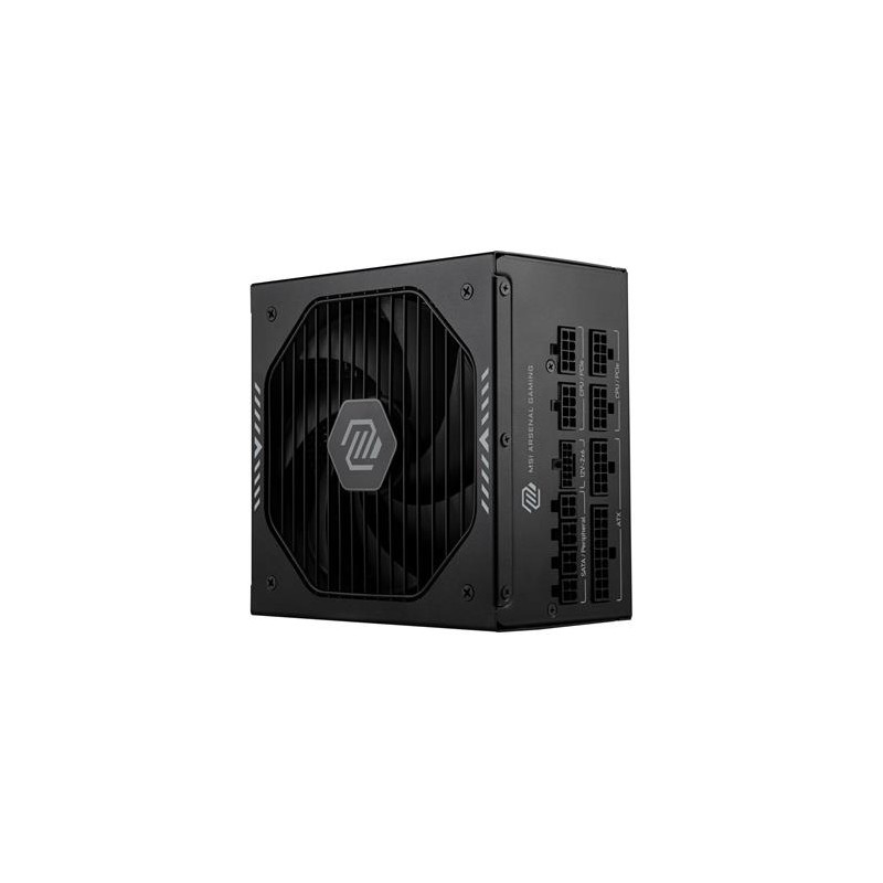 MSI zdroj MAG A1000GLS PCIE5/ 1000W/ ATX3.1/ akt. PFC/ 7 let celk. záruka/ 135mm fan/ modulární kabeláž/ 80PLUS Gold