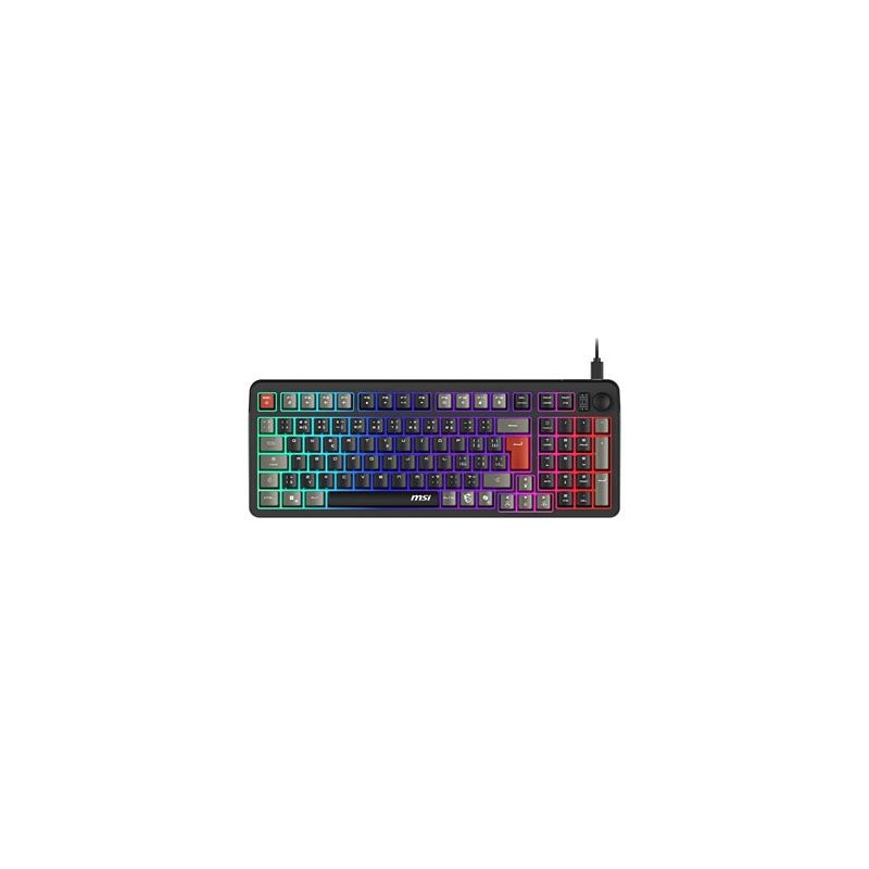 MSI herní klávesnice FORGE GK110/ drátová/ RGB podsvícení/ USB/ CZ+SK layout