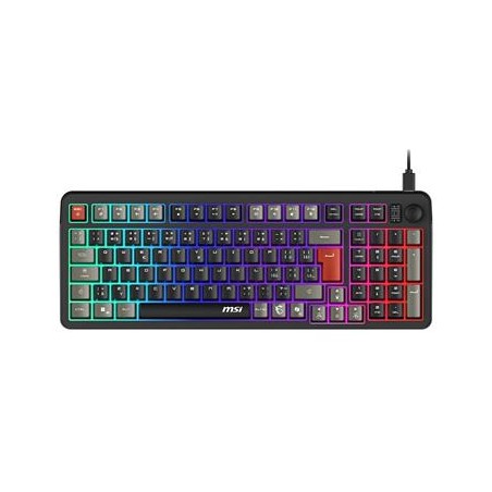 MSI herní klávesnice FORGE GK110/ drátová/ RGB podsvícení/ USB/ CZ+SK layout