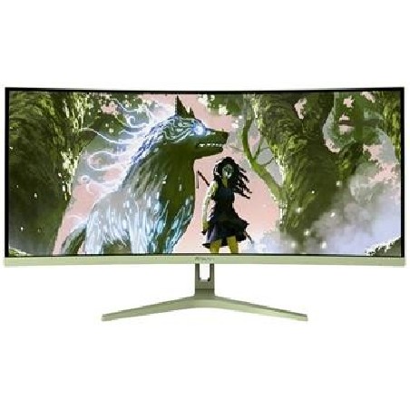 AROZZI NOVA herní monitor 34" 34T2K165 Forest Green/ LED/ 3440x1440/ 165Hz/ VA/ 4000:1/ 1ms/ 2xHDMI/ 2xDP/ mech. zelený