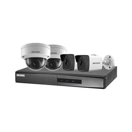 Hikvision Sada 4 kamer 2Mpix (2x Dome + 2x Bullet) a NVR s podporou POE