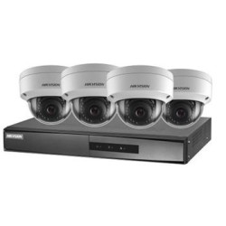 Hikvision Sada 4 Dome 2Mpix kamer a NVR s podporou POE