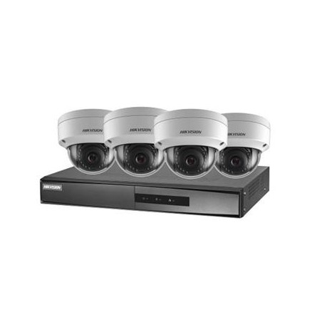 Hikvision Sada 4 Dome 2Mpix kamer a NVR s podporou POE