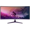 AROZZI NOVA herní monitor 34" 34T2K165 Purple/ LED/ 3440x1440/ 165Hz/ VA/ 4000:1/ 1ms/ 2xHDMI/ 2xDP/ fialový