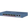 Hikvision DS-3E1309P-EI/M - Smart managed switch 8x 100TX PoE + 1x Gb uplink, 60W, Super PoE