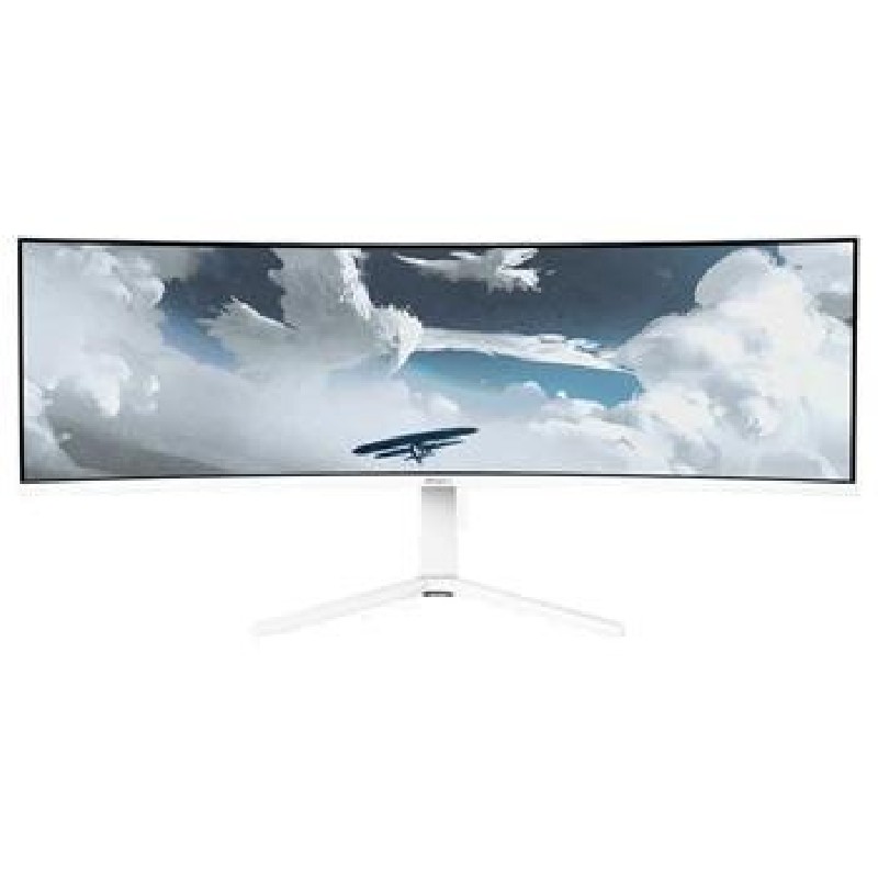 AROZZI NOVA herní monitor 49" 49TUW165 White/ LED/ 5120x1440/ 165Hz/ VA/ 3000:1/ 1ms/ 2xHDMI/ DP/ USB-C/ bílý