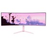 AROZZI NOVA herní monitor 49" 49TUW165 Pink/ LED/ 5120x1440/ 165Hz/ VA/ 3000:1/ 1ms/ 2xHDMI/ DP/ USB-C/ růžový