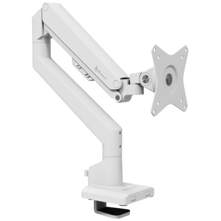 AROZZI ALZARE NEO White/ stolní držák pro monitory/ plynový píst/ kovový/ bílý