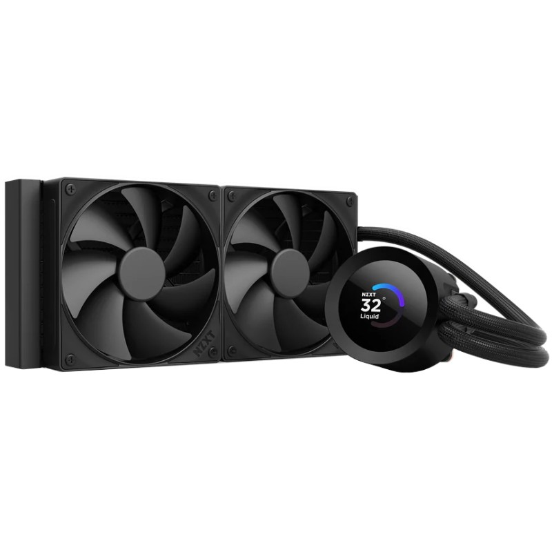 NZXT vodní chladič Kraken 240 / 2x120mm fan / 4-pin PWM / LCD disp. / 6 let RLKN240B2