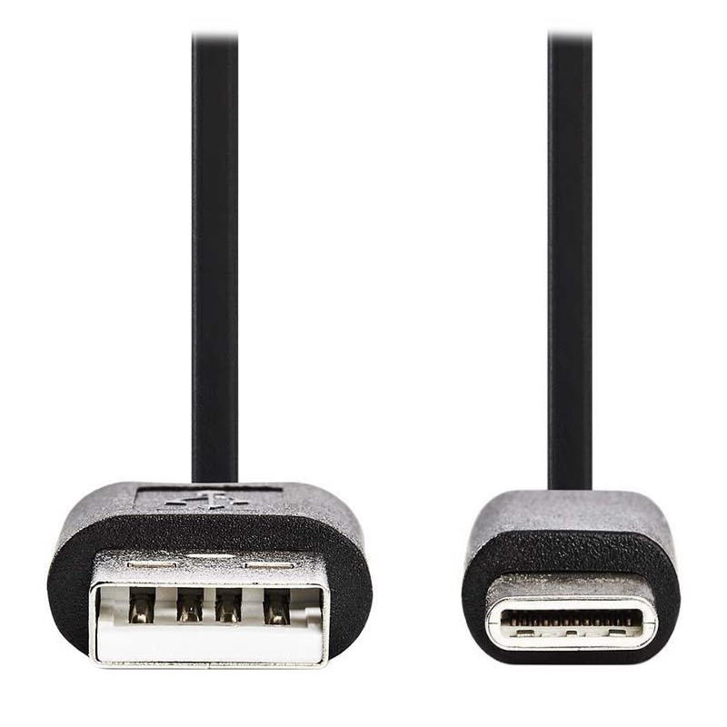 NEDIS kabel USB 2.0/ zástrčka USB-C - zástrčka USB-A/ 15W/ černý/ box/ 3m