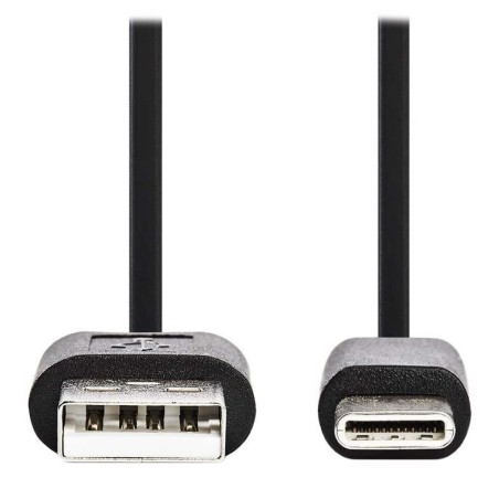 NEDIS kabel USB 2.0/ zástrčka USB-C - zástrčka USB-A/ 15W/ černý/ box/ 3m