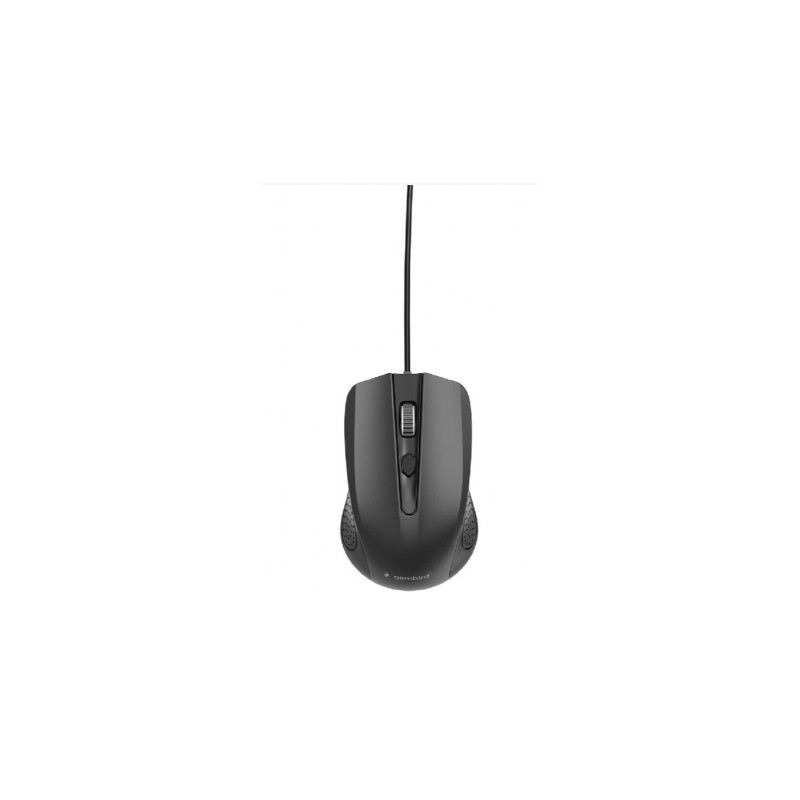GEMBIRD MUS-4B-02 optická myš, 1200 DPI, USB, černá, délka kabelu 1,35 m