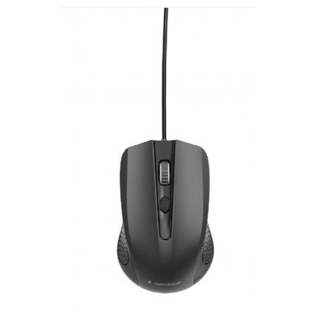 GEMBIRD MUS-4B-02 optická myš, 1200 DPI, USB, černá, délka kabelu 1,35 m