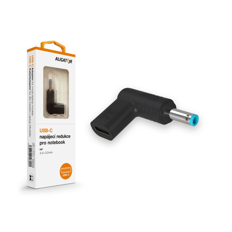 Aligator USB-C napájecí redukce 4.5*3.0mm pro notebooky HP