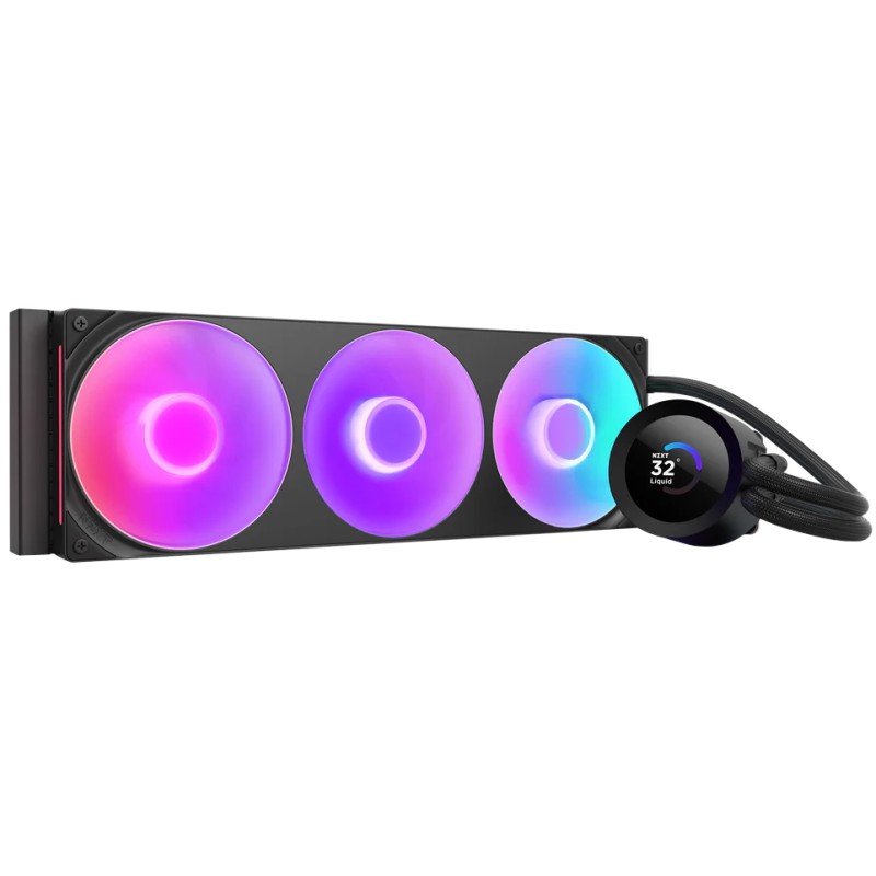 NZXT vodní chladič Kraken 360 / 3x120mm fan / 4-pin PWM / LCD disp. / 6 let RLKR360B2