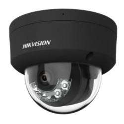Hikvision 8MPix IP Dome Smart Hybrid Light AcuSense kamera LED/IR 30m, audio, alarm, IP67, IK10, černá