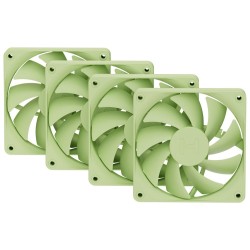 HYTE ventilátor 120mm PWM / barva Matcha Milk / 1500rpm / 72CFM / ABS / 4-pin / sada 4x ventilátor