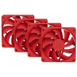 HYTE ventilátor 120mm PWM / barva Wild Cherry / 1500rpm / 72CFM / ABS / 4-pin / sada 4x ventilátor