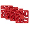 HYTE ventilátor 120mm PWM / barva Wild Cherry / 1500rpm / 72CFM / ABS / 4-pin / sada 4x ventilátor