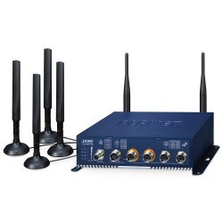 Planet VCG-2406WP-NR mobilní brána, 4 GbE (2x PoE+), 5G, WiFi, GPS, M12, VPN router, IP50