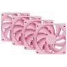 HYTE ventilátor 120mm PWM / barva Strawberry Milk / 1500rpm / 72CFM / ABS / 4-pin / sada 4x ventilátor