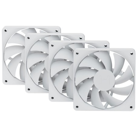 HYTE ventilátor 120mm PWM / barva Snow White / 1500rpm / 72CFM / ABS / 4-pin / sada 4x ventilátor